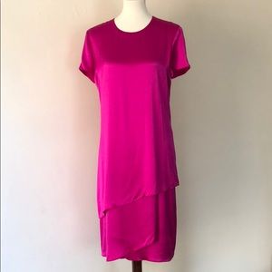 **SOLD** NWT RALPH LAUREN Fuchsia Silk Dress